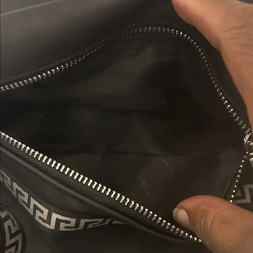 Versace Black and Silver toiletry Bag